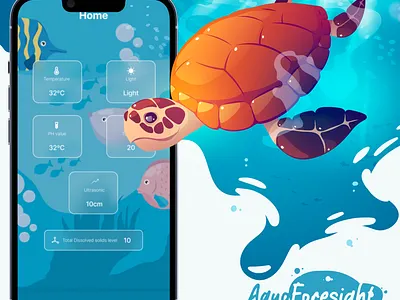 Aqua Foresight APP app app ui fish app mobile app ui ui design uiux user interface