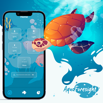 Aqua Foresight APP app app ui fish app mobile app ui ui design uiux user interface