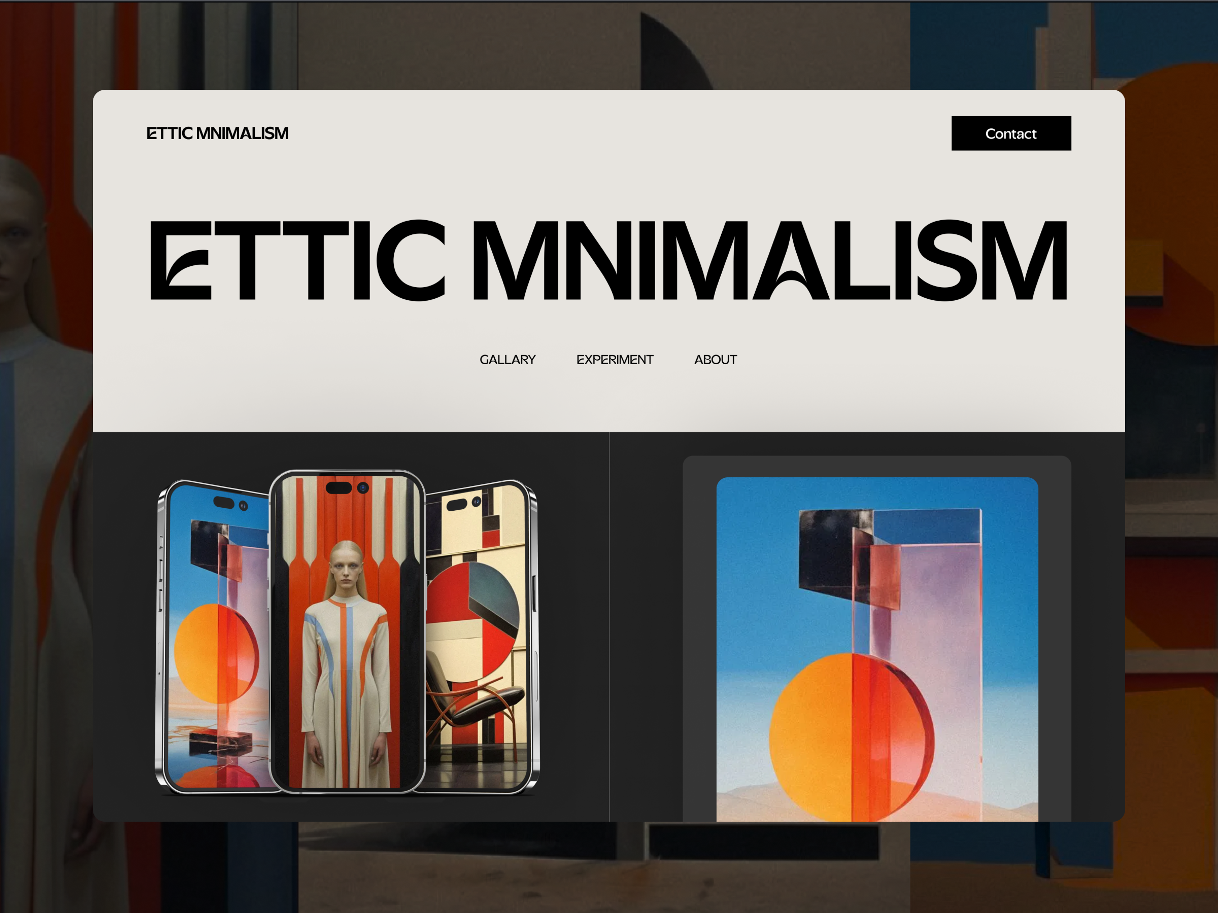 Example of Modern Landing Page Design 