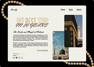 Daily UI #035 | Blog Post blogpost dailyui dailyui035 design freelance graphic design islam ui ux