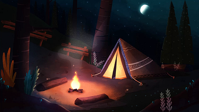 Firecamp 2d animation animation lo fi motion graphics