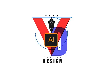 the desing your vibe adobe ai branding cartoon concept design emblems graphic design icon illustration logo ui vector vibe