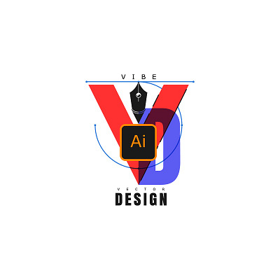 the desing your vibe adobe ai branding cartoon concept design emblems graphic design icon illustration logo ui vector vibe