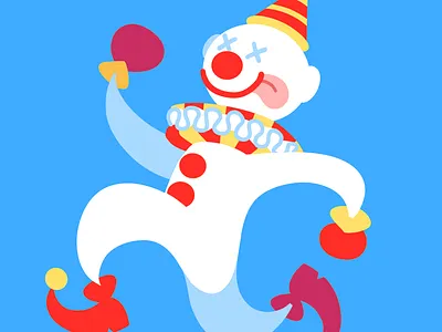 Clown illustration print print design