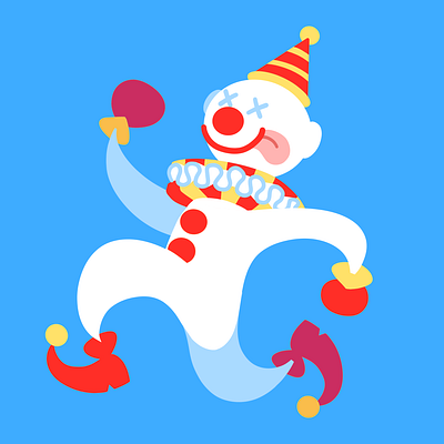 Clown illustration print print design