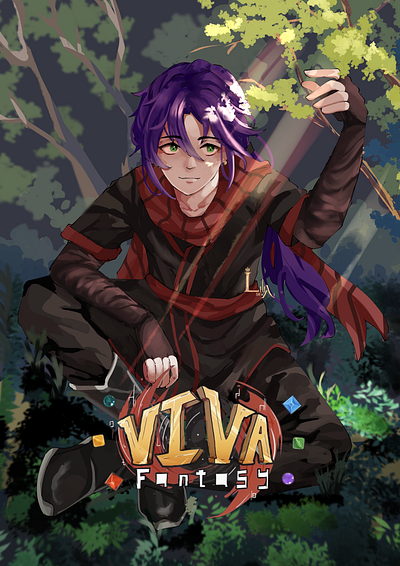 Illustration of Viva fantasy Poster | Anime animation anime art illustration poster