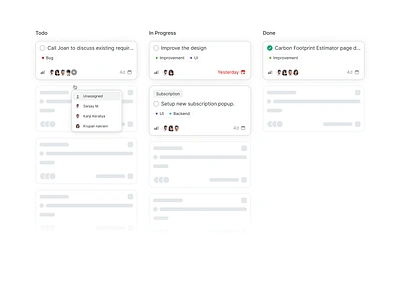 Kanban, Your Tasks, Organized! app dashboard design ui ux web