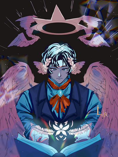 Angel Illustration anim anime aesthetic art fan art illustration