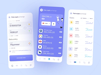 Crypto Exchange App app design bitcoin blockchain crypto app crypto banking crypto currency crypto exchange cryptocurrency defi app ethereum exchange app finance fintech app mobile app saas startup ui ux web3