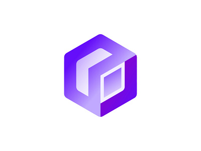 logo - blockchain abstract blockchain branding business creative cube custom data defi digital ecommerce fintech geometric glass logo design logo designer minimal modern saas web3