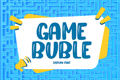 Game Buble fantasyfont kidsstylefont