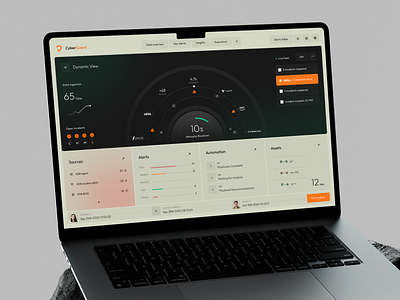 CyberGuard Software - Cybersecurity Dashboard ai app crm cyber cybersecurity dashboard design interface product saas security service ui ux web