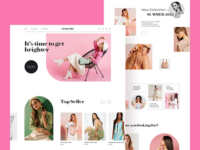 Ferveur clothes e-shop website. UI UX web design branding cloth clothes design e shop eshop female feminine graphic design shop ui ui ux ux web web design