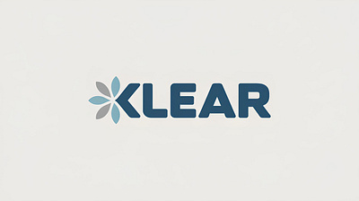 Klear Logo Design with Bold Typography and Leaf Motif branding creative logo logo logo 2025 logo design wordmark