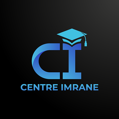 "Centre Imrane" Logo Design 🎓✨ branding design graphic design logo logo design typography vector