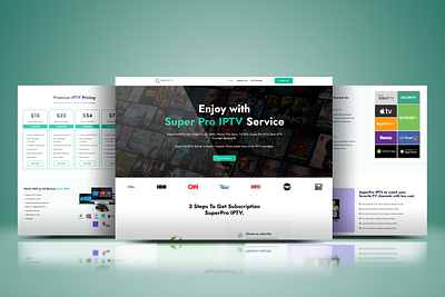 IPTV Business Website – Custom WordPress Design iptvwebsite responsivedesign uiux webdesign