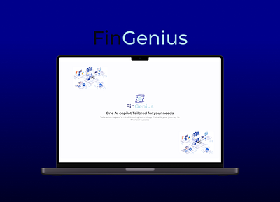 FINGENIUS- A Finance AI Copilot ai artificial intelligence design ui ux web design