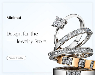 Website | Jewelry store | Minimal concepts diamond elegance figma gift gold ring jewelry jewelry store landing online store ring ui user experience (ux) user interface ux visual web design website