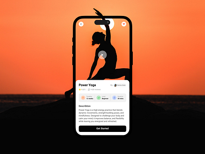 Yoga App - Ui design app app design app ui bottom sheet clean ui daily yoga design light minimal ui mobile mobile app product product design ui ui design ux yoga yoga app yoga courses yoga design