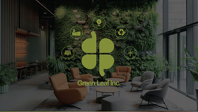 Green Leaf Solutions - Concept logo design 3d branding graphic design logo