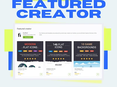 Featured Creator on Graphicriver.net 3d branding design graphic design icons illustration ui