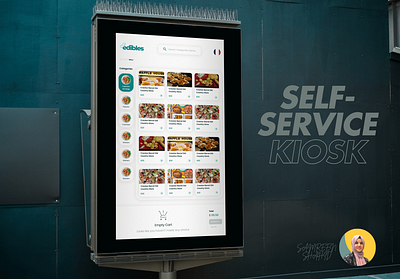 Self-service food kiosk figma kiosk kioskdesign menudesign screendesign selfservicekiosk ui uidesign uiux userexperiencedesign userinterfacedesign ux