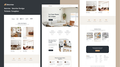 Interior Design Website Template ui