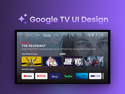 🎬 Google TV UI Concept 🎨 google tv ui ui design ux