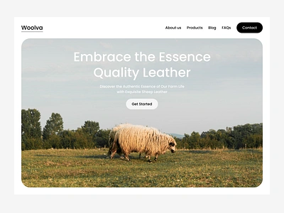 Case Study: Premium Sheepskin Website Design animal app app design clean design design farm landing page sheep sheepskin sustainability ui uiux user experience user interface ux web design website