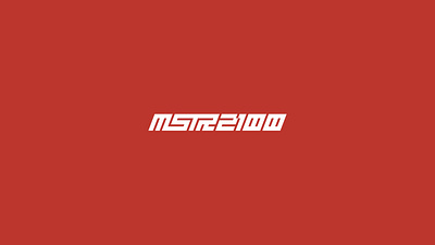 MSTR2100 branding clean custom design graphic design grid identity lettering logo logotype minimal red simple type typography white