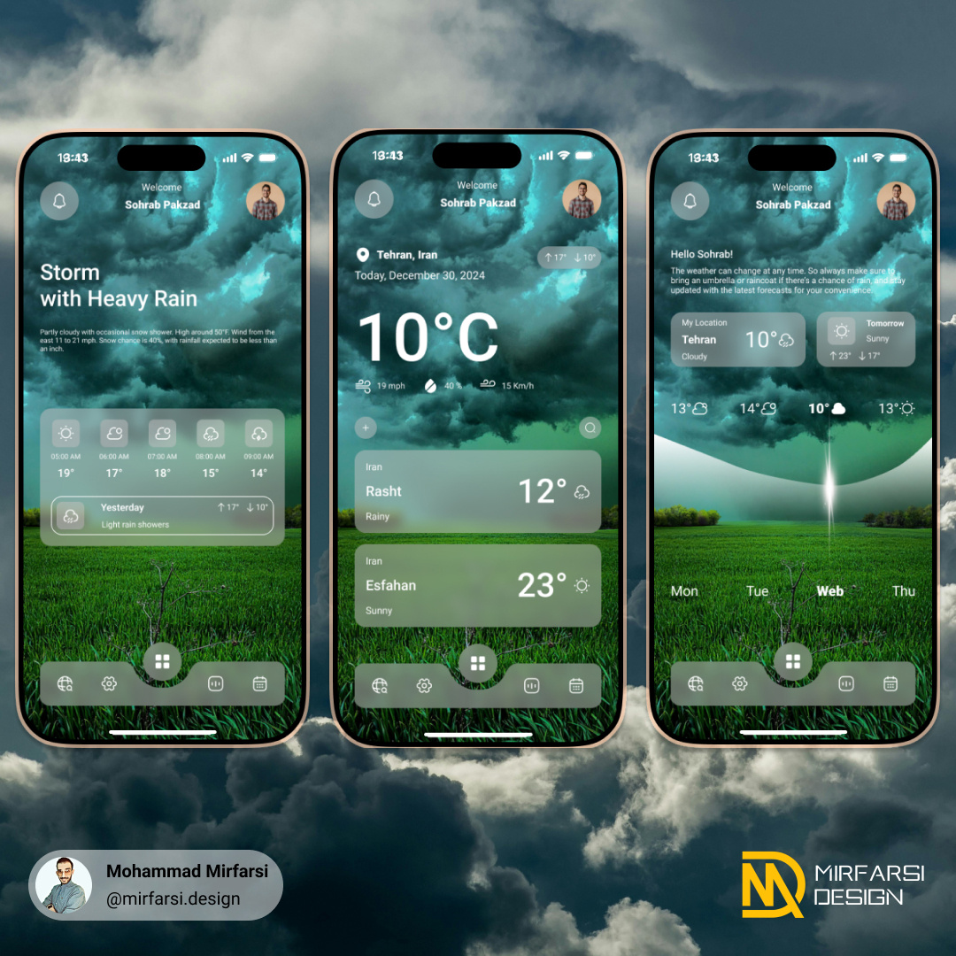 🌤 Introducing My Latest Design: A Weather App! app app design figma mobile product design ui ui design ux weather weather app