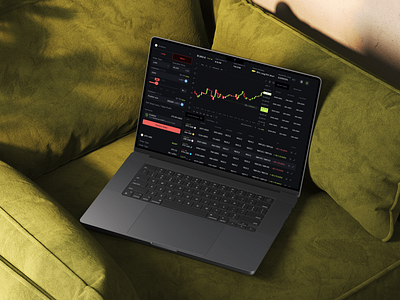 Crypto Trading Dashboard Mockup Dark crypto darkmode dashboard mockup trading ui