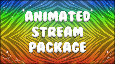 Stream package animation graphic design logo mascot logo stream pack streaming