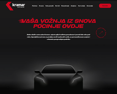 Webiste design - Kramar figma websitedesign