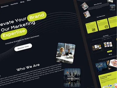 Website design - Marketing Agency figma websitedesign