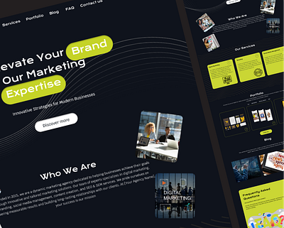 Website design - Marketing Agency figma websitedesign