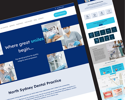 Website design - Dental figma websitedesign