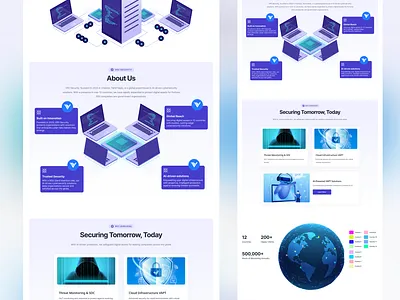 Cybersecurity and Artificial Intelligence Landing Page design designer landing page ui ui design ui designer website websitedesign