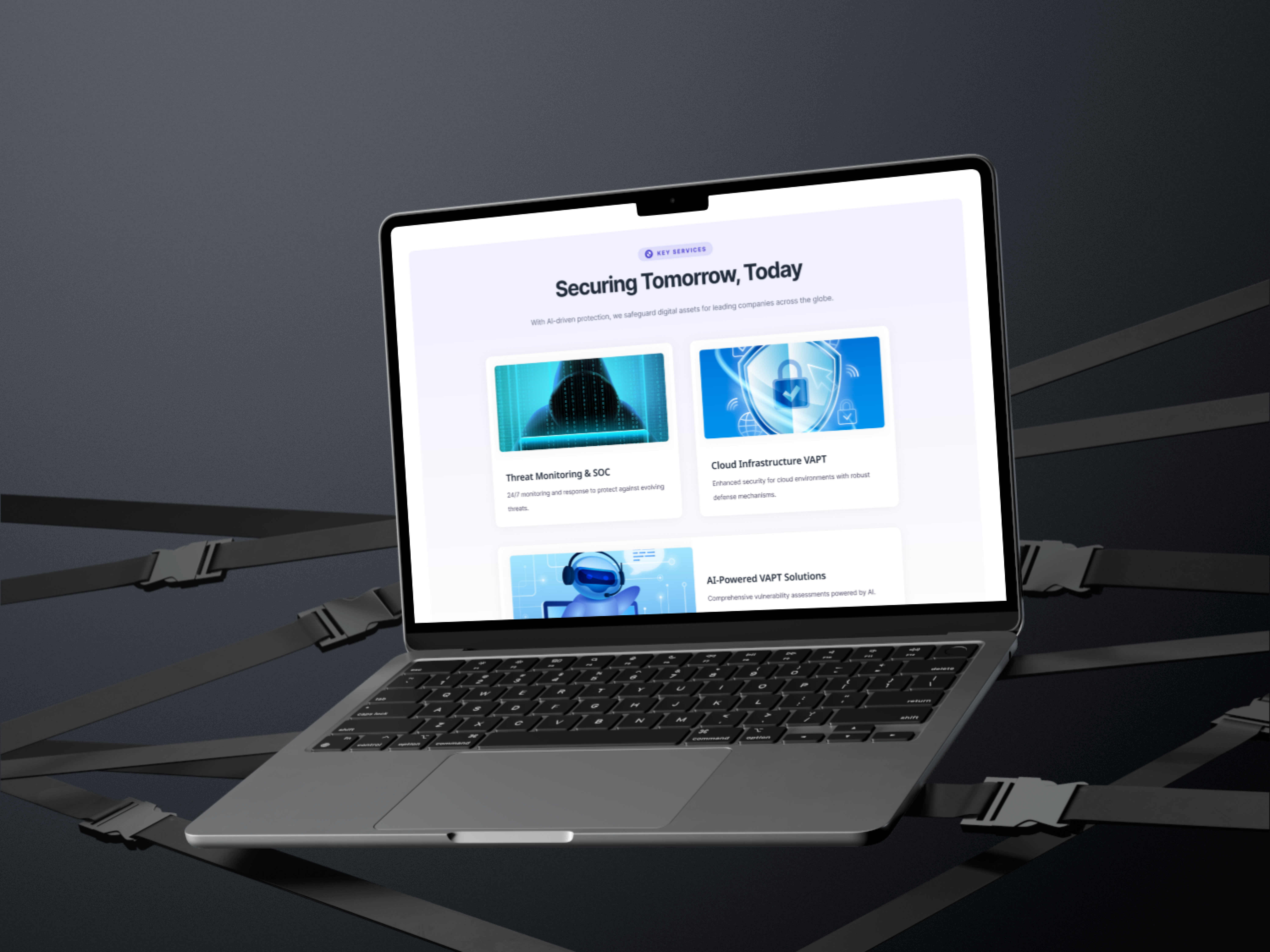 Example of Minimal Website Landing Page Design
