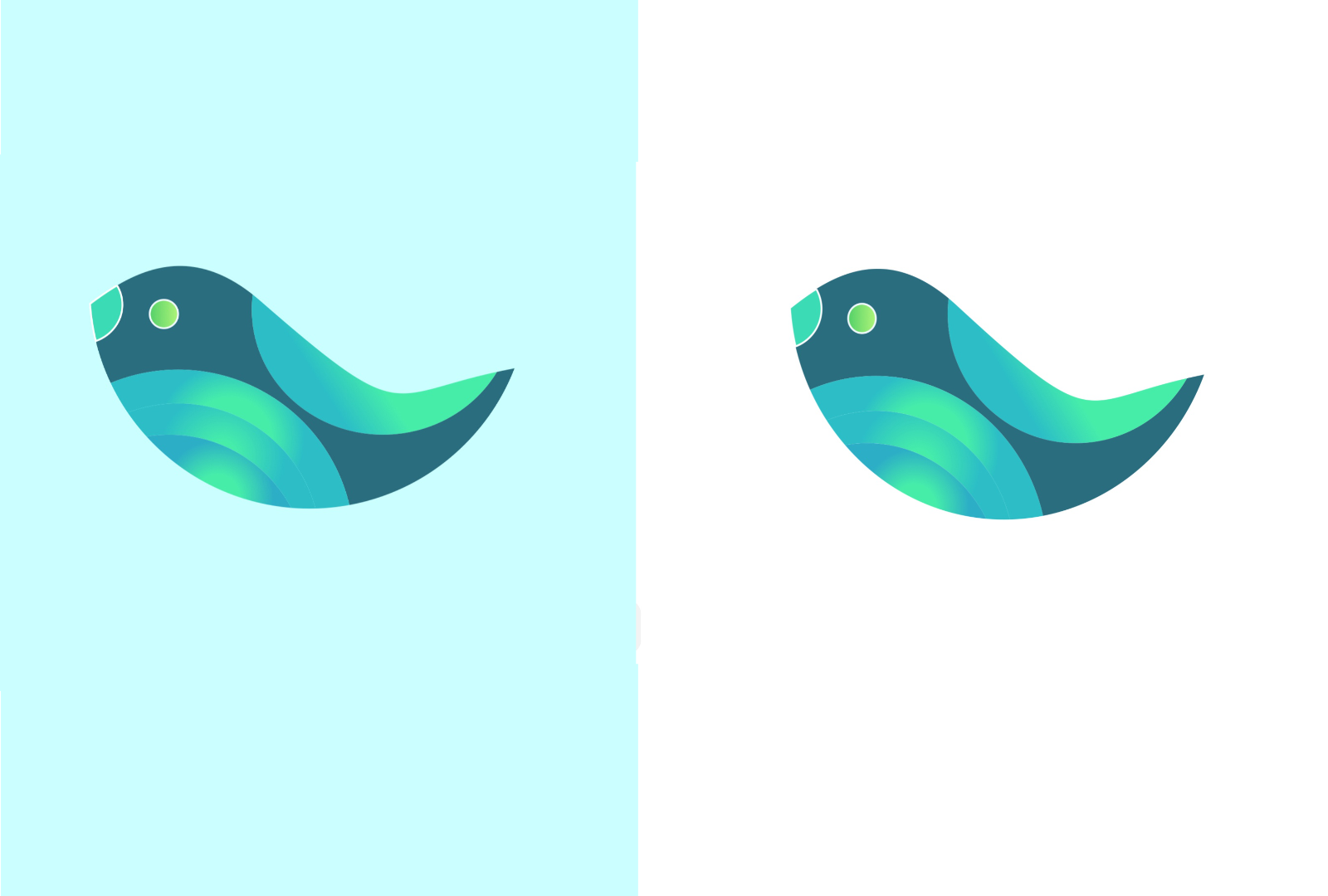 A Bird in Shapes illustration vector