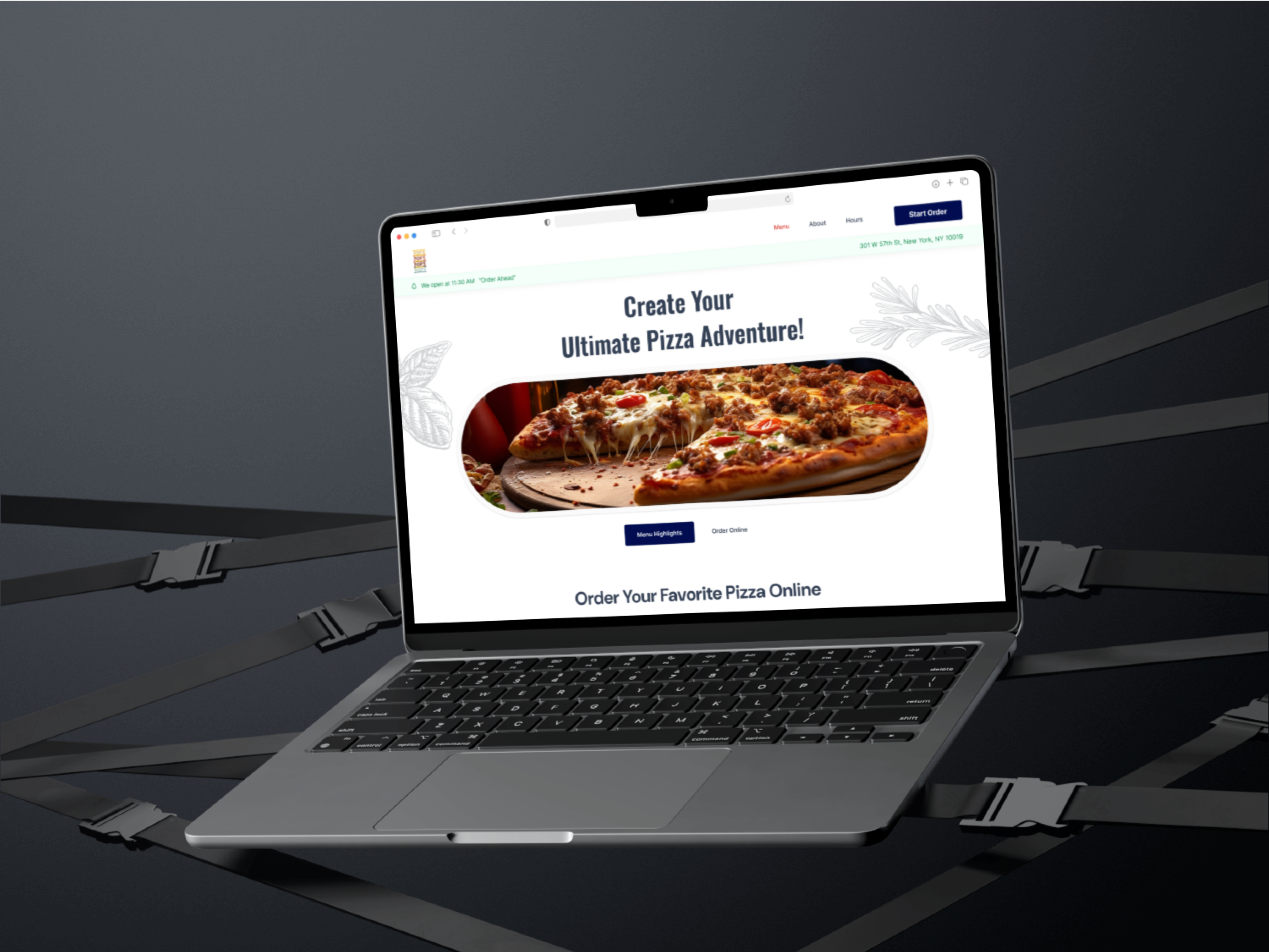 Example of Restaurant Website With Online Ordering