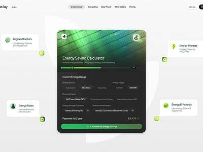 Renewable Energy Landing Page battery branding clean company energy framer green energy landing landing page new energy renewable renewable energy solar solar panel startup sustainability sustainable web design webdesign webflow