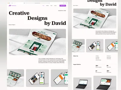 Portfolio Landing Page Design design landingpage portfolio portfolio web design ui ui design ui designer webdesign website