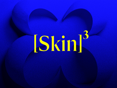 The essence of [Skin]³ – Logo & visual identity blue brand brand style branding clean contrast cosmetic cosmetics dark electric graphic design health icons illustration logo skin skincare vibrant yellow young