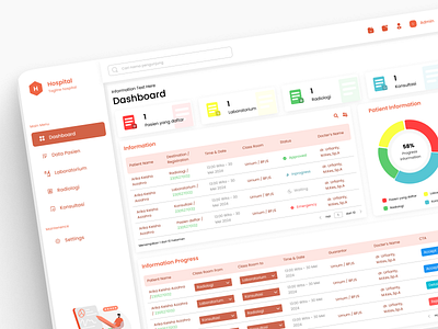 Hospital - Dashboard Hospital appdesign designsystem designthinking designworkflow frontenddesign interactiondesign mobileappdesign productdesign prototyping uidesign uiuxdesign userexperience userinterface uxdesign uxresearch uxstrategy uxuicommunity webappdesign webdesign wireframe