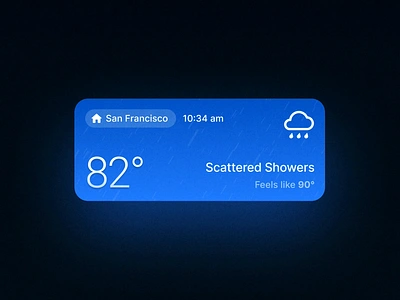 Live Weather Widget Card figma hyderabad product design ui ui design ux design weather