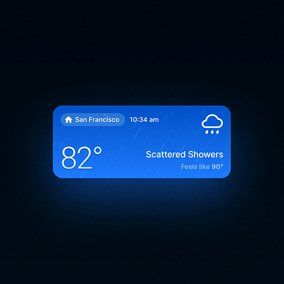 Live Weather Widget Card figma hyderabad product design ui ui design ux design weather