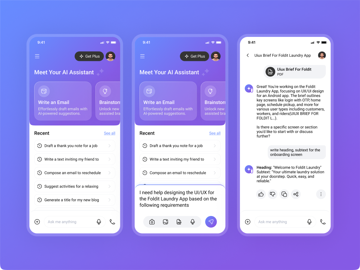 Example of Unique Mobile App UI UX Design