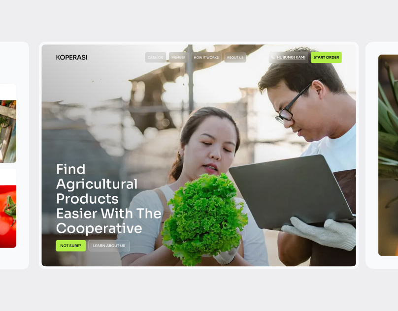 Farm Cooperative - Landing Page for Farm b2b clients cooperative design farms landingpage needs typography ui ux website