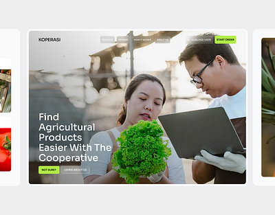 Farm Cooperative - Landing Page for Farm b2b clients cooperative design farms landingpage needs typography ui ux website
